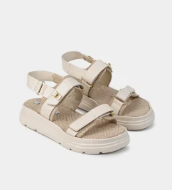 Best SANDALIA TREKKING HEBILLAS BEIGE Mujer Sandalias Y Plataformas