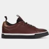 Best SNEAKER CALCETÍN HERMÉTICO PIEL VINO Hombre Sneakers