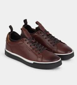 Best SNEAKER CALCETÍN HERMÉTICO PIEL VINO Hombre Sneakers