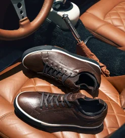 Best SNEAKER CALCETÍN HERMÉTICO PIEL CAFÉ Hombre Sneakers
