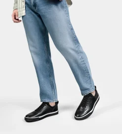Best SNEAKER CASUAL AGUJETA ELÁSTICA PIEL NEGRO Hombre Sneakers