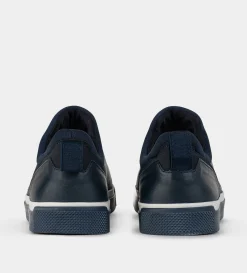 New SNEAKER CASUAL AGUJETA ELÁSTICA PIEL AZUL Hombre Sneakers