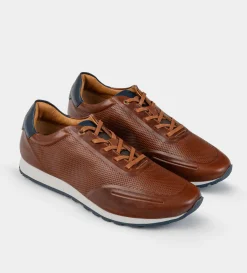 New SNEAKER CASUAL AGUJETAS PIEL MIEL Hombre Sneakers