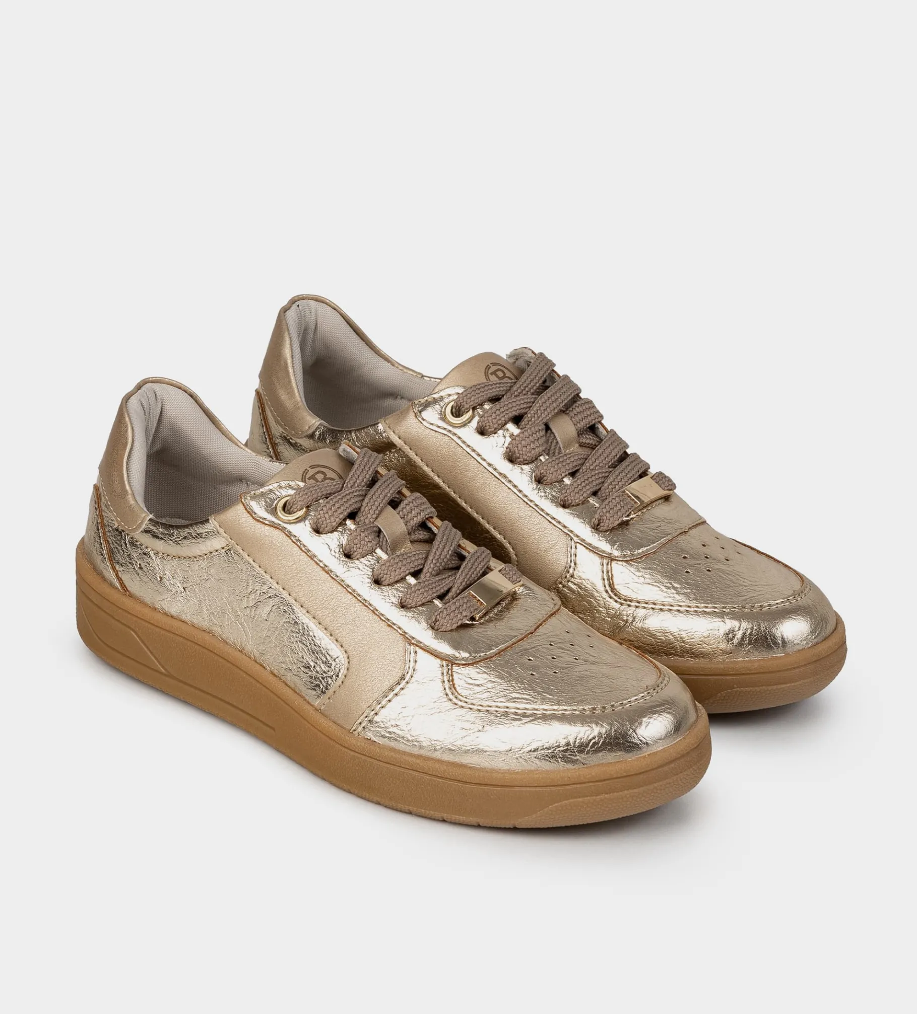 New SNEAKER CASUAL ORO BEIGE Mujer Sneakers