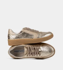New SNEAKER CASUAL ORO BEIGE Mujer Sneakers
