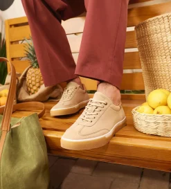 Fashion SNEAKER CASUAL PIEL GAMUZA BEIGE Hombre Sneakers