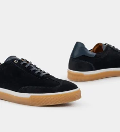 Hot SNEAKER CASUAL PIEL GAMUZA AZUL MARINO Hombre Sneakers