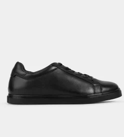 Discount SNEAKER PIEL NEGRO Hombre Sneakers