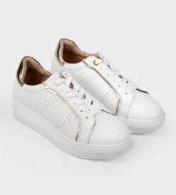 Discount SNEAKER PLATAFORMA PIEL BLANCO Mujer Sneakers