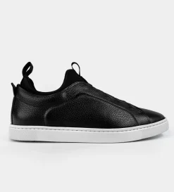 Sale SNEAKER SLIP ON PIEL NEGRO Hombre Sneakers