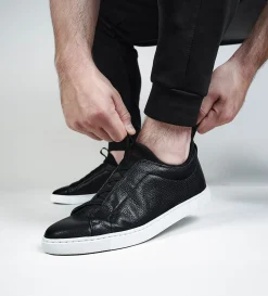 Sale SNEAKER SLIP ON PIEL NEGRO Hombre Sneakers