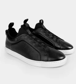 Sale SNEAKER SLIP ON PIEL NEGRO Hombre Sneakers
