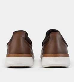 Clearance SNEAKERS CALCETÍN PIEL CAFÉ Hombre Sneakers