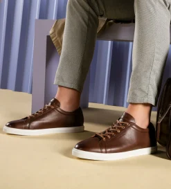 Sale SNEAKERS PIEL CAFÉ Hombre Sneakers