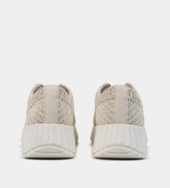Fashion SNEAKERS PLATAFORMA TEXTURA BORDADA BEIGE Mujer Sneakers
