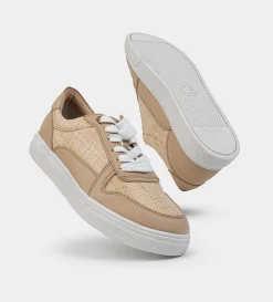 Best SNEAKERS TWEED CASUAL BEIGE Mujer Sneakers