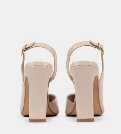 Discount ZAPATILLA DESTALONADA CHAROL BEIGE Mujer Fiesta | Bride Collection