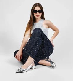 Online ZAPATILLA DESTALONADA HERRAJE PLATA Mujer Fiesta | Tacones Y Zapatillas