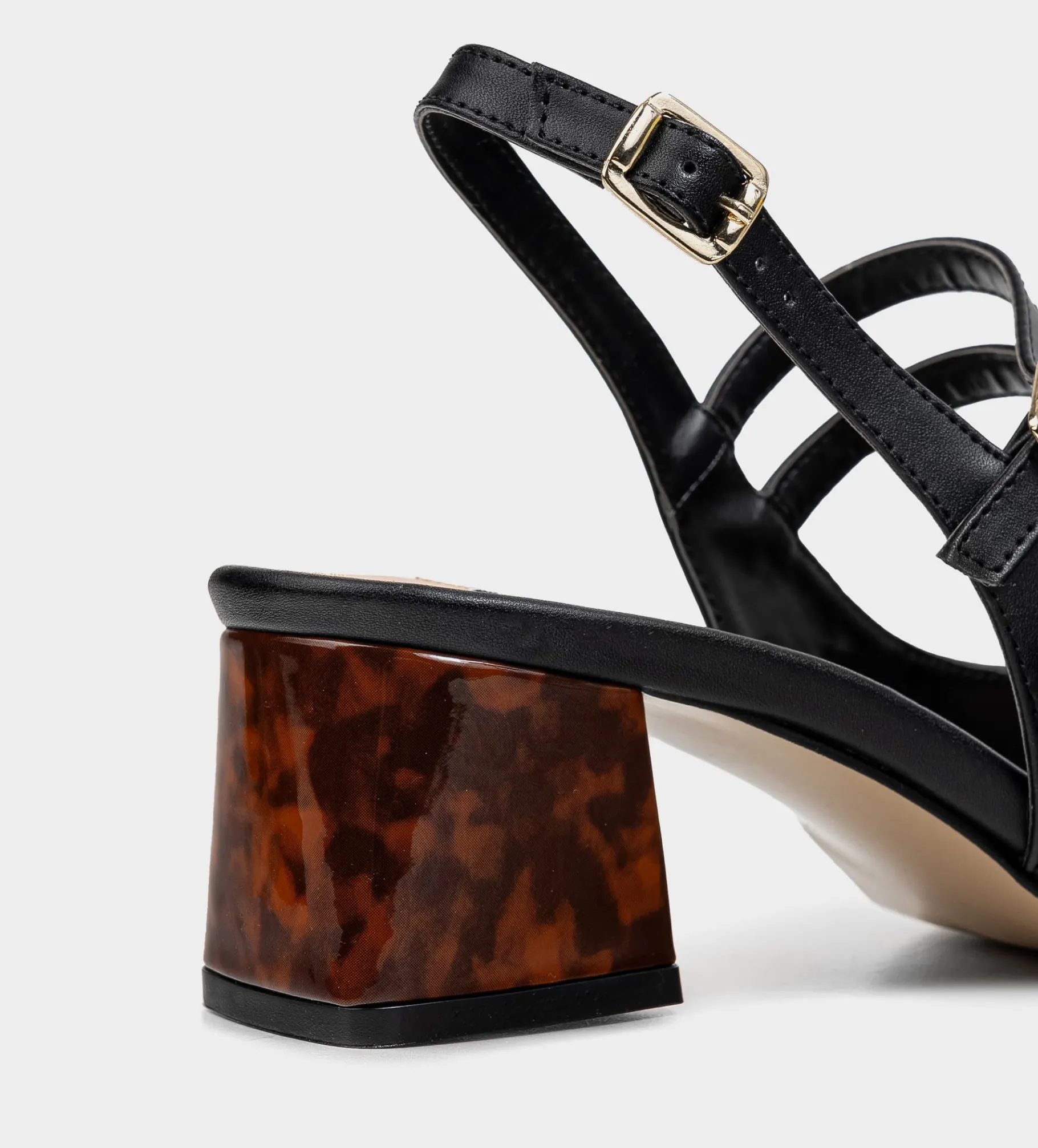 Best ZAPATILLA DOBLE HEBILLA NEGRO Mujer Tacones Y Zapatillas