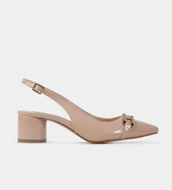 New ZAPATILLA SLING BACK HERRAJE NEUTRO Mujer Tacones Y Zapatillas