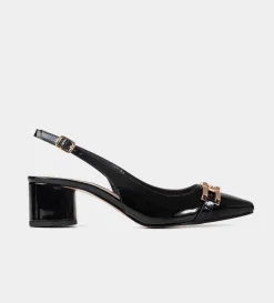 Clearance ZAPATILLA SLING BACK  HERRAJE NEGRO Mujer Tacones Y Zapatillas