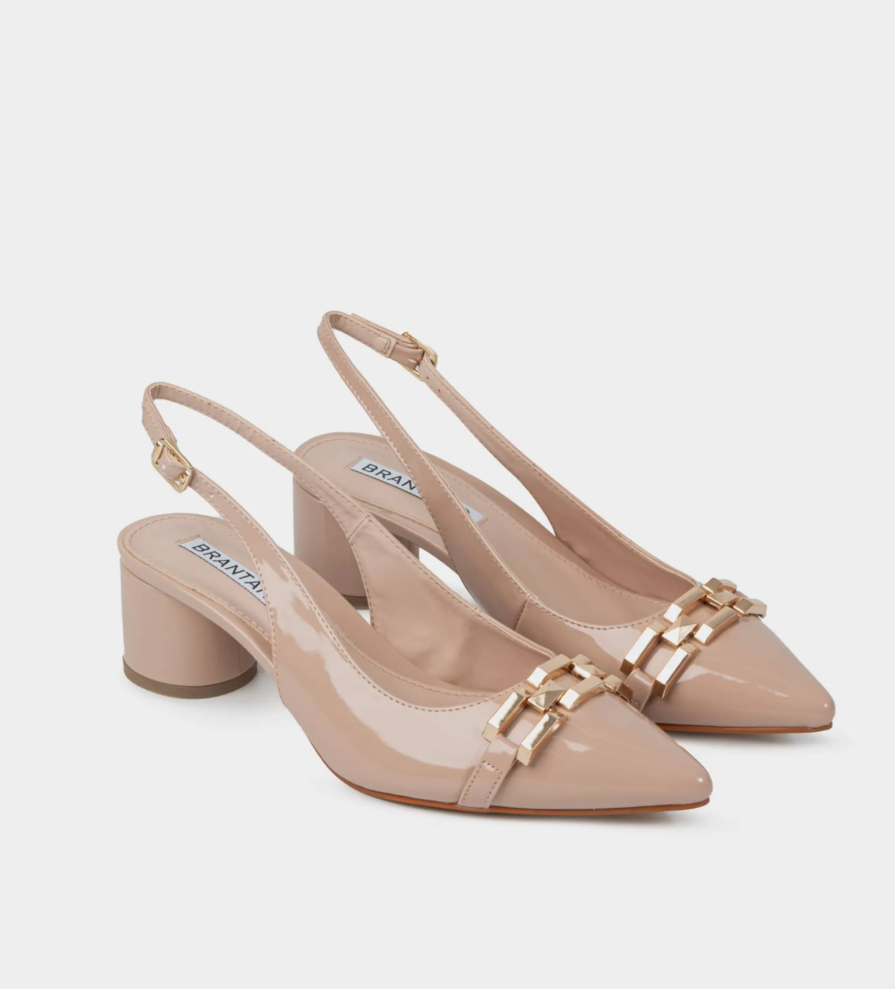 New ZAPATILLA SLING BACK HERRAJE NEUTRO Mujer Tacones Y Zapatillas
