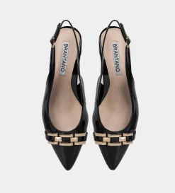 Clearance ZAPATILLA SLING BACK  HERRAJE NEGRO Mujer Tacones Y Zapatillas