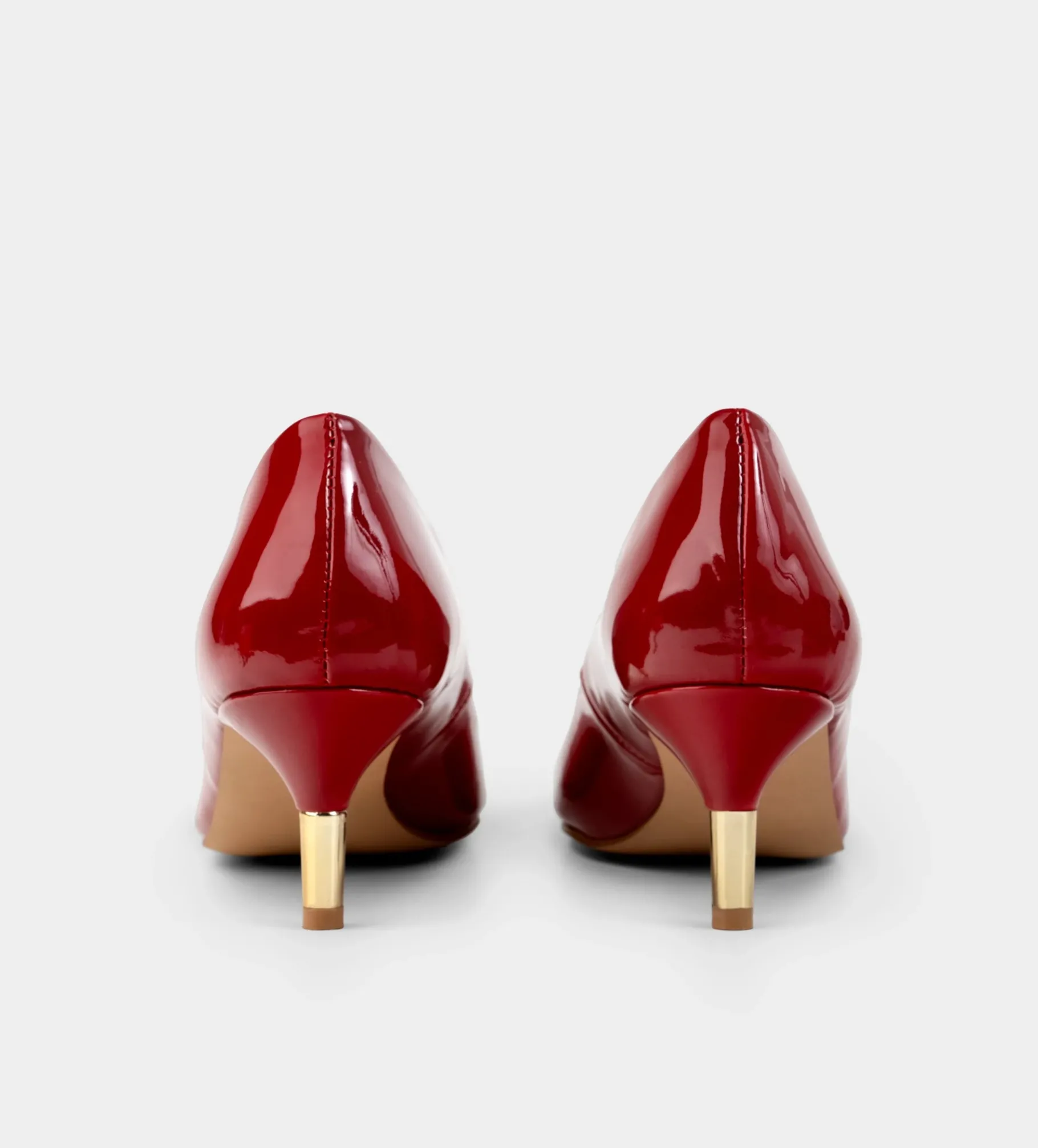 Clearance ZAPATILLA TACÓN BAJO CHAROL ROJO Mujer Tacones Y Zapatillas