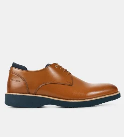 Clearance ZAPATO DERBY PIEL MIEL Hombre Casual