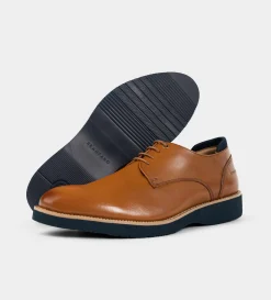 Clearance ZAPATO DERBY PIEL MIEL Hombre Casual