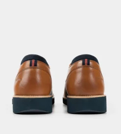 Clearance ZAPATO DERBY PIEL MIEL Hombre Casual