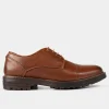 Discount ZAPATO DERBY PIEL PREMIUM MIEL Hombre Casual