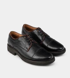 Clearance ZAPATO DERBY PIEL PREMIUM NEGRO Hombre Casual