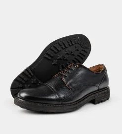 Clearance ZAPATO DERBY PIEL PREMIUM NEGRO Hombre Casual