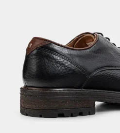 Clearance ZAPATO DERBY PIEL PREMIUM NEGRO Hombre Casual