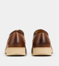 Clearance ZAPATO DERBY WINGTIP PIEL MIEL Hombre Casual