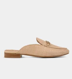 Fashion ZAPATO MULE TEJIDO BEIGE Mujer Zuecos Y Mules | Flats Y Mocasines