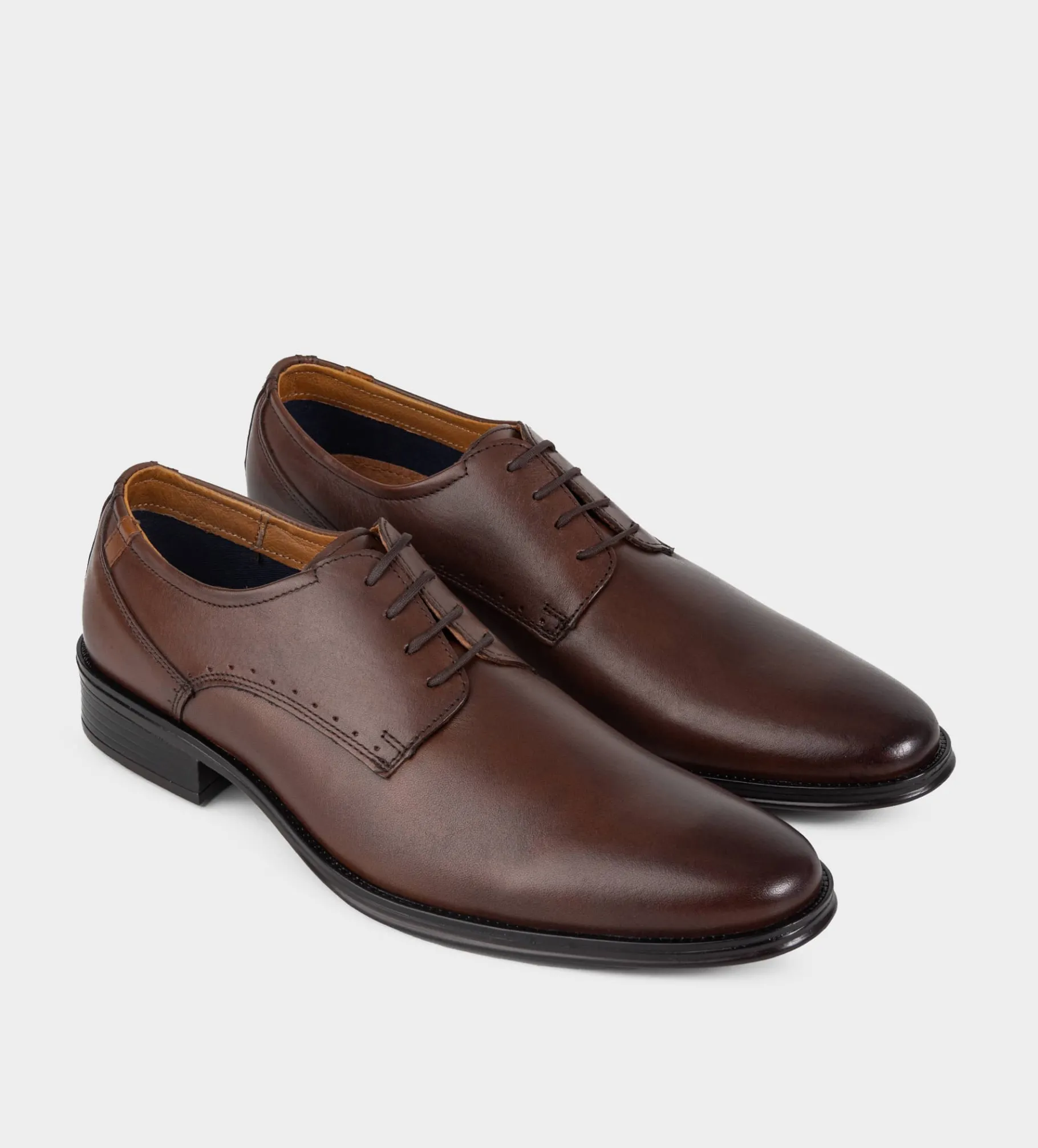 New ZAPATO OXFORD PIEL CAFÉ Hombre Vestir