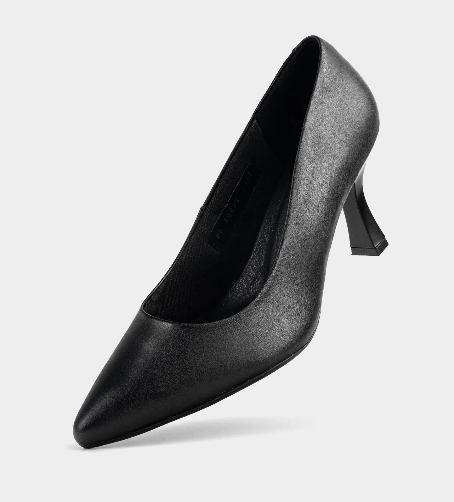 Clearance ZAPATO TACÓN BAJO PIEL NEGRO Mujer Tacones Y Zapatillas