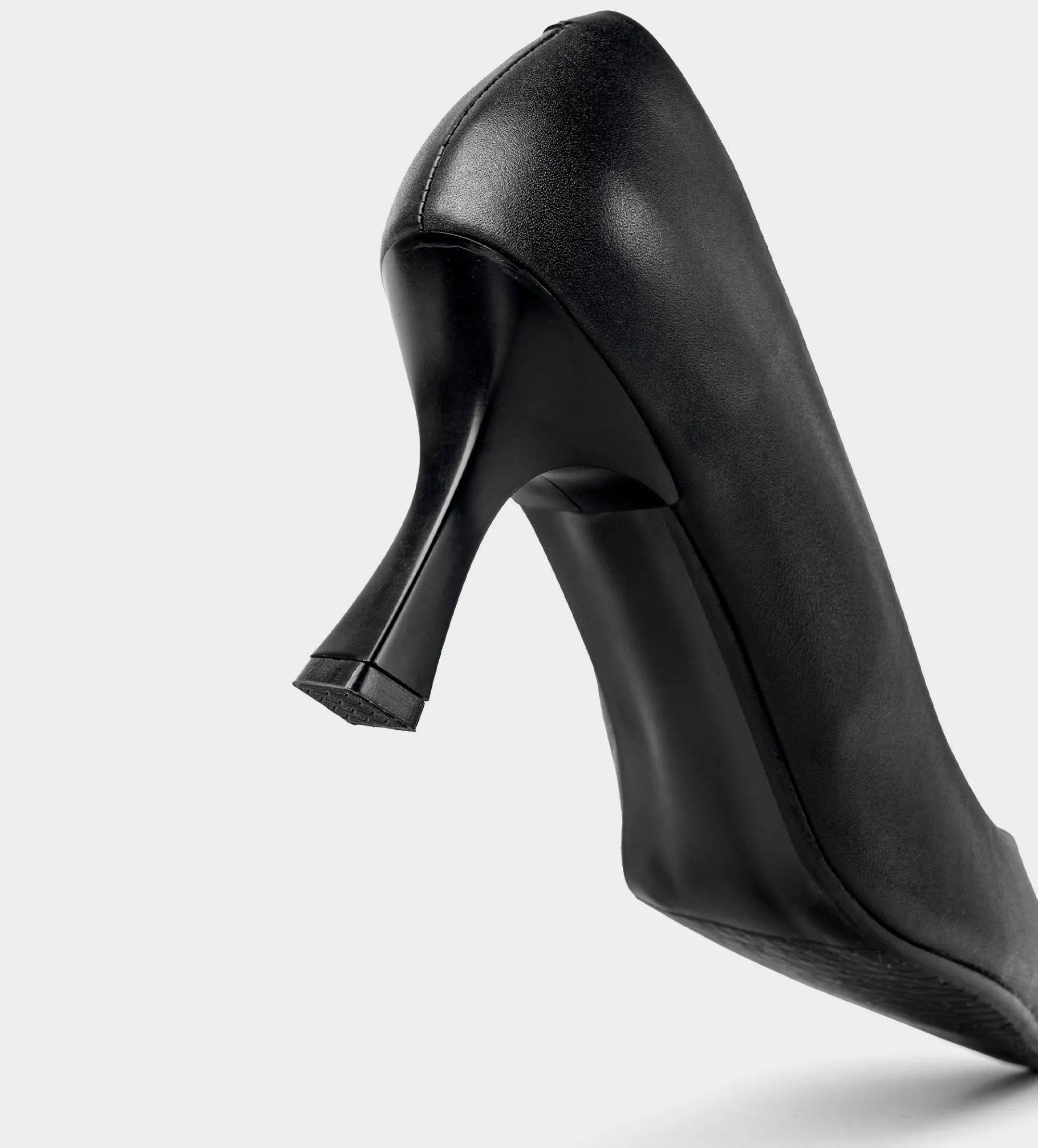 Clearance ZAPATO TACÓN BAJO PIEL NEGRO Mujer Tacones Y Zapatillas
